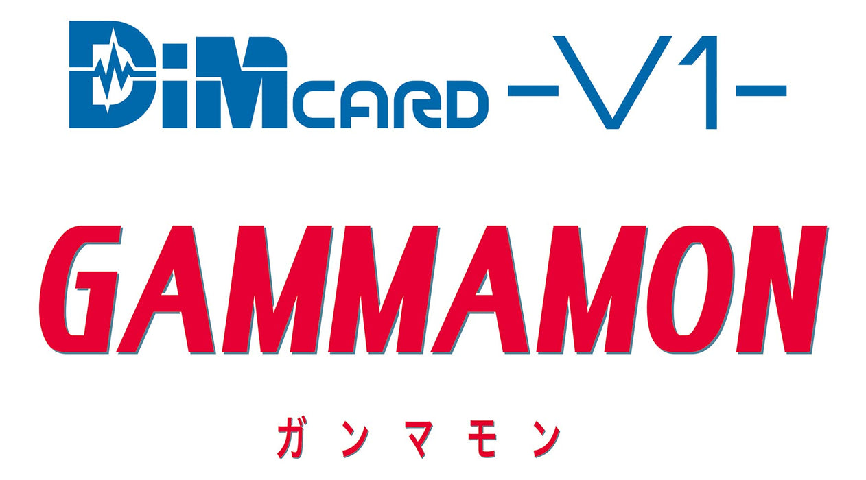 Bandai Dim Card -V1- Gammamon Japonais Dim Card Monstre numérique fabriqué au Japon