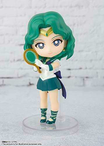 Bandai Figuarts Mini Sailor Moon Super Sailor Neptune Eternal Figurine articulée 90 mm