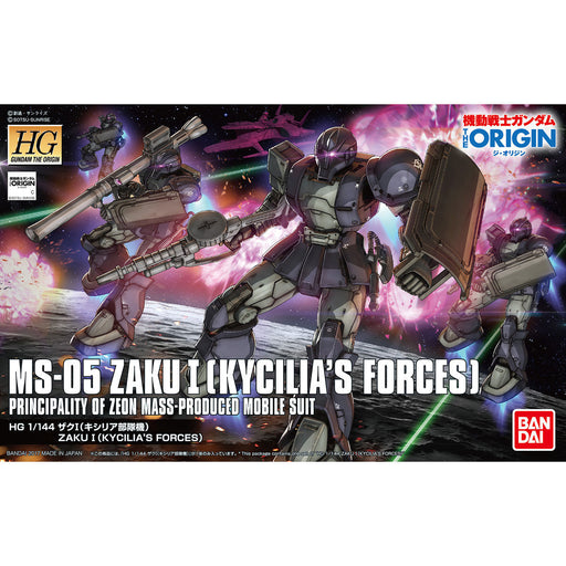 Bandai Hg 1/144 Ms-05 Zaku I Kycilia's Forces Model Kit Gundam The Origin - Japan Figure