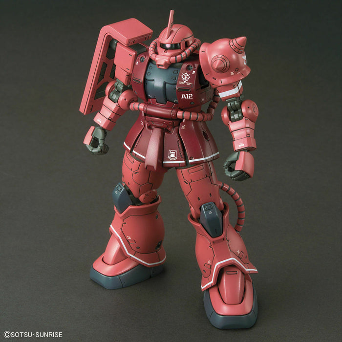 Bandai Hg 1/144 Ms-06s Zaku Ii Red Comet Ver Plastic Model Kit Gundam The Origin