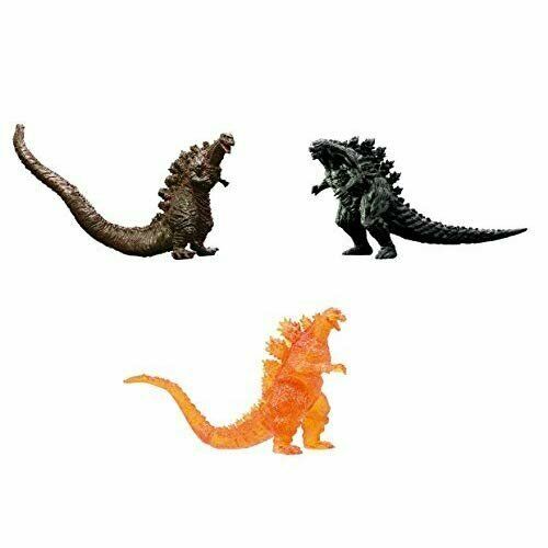 Bandai Hg Godzilla 2017 Normal Mini Figures All3set Gashapon Mascot Toys