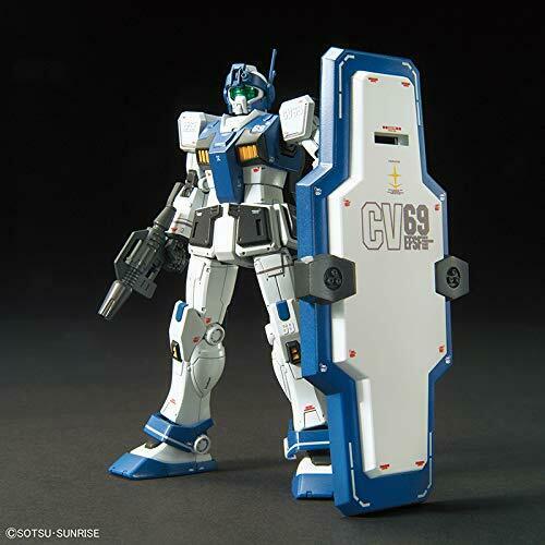 Bandai Hg Gundam The Origin Msd Rgm-79hc Gm Guard Custom 1/144 Kit de modèle en plastique