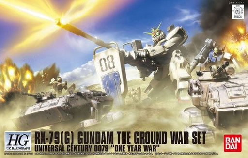 Bandai Hg U.c. Hard Graph 1/144 Rx-79g Gundam The Ground War Set Model Kit - Japan Figure