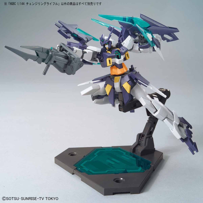 Bandai Hgbc 1/144 Kit de modèle en plastique pour fusil Changeling Gundam Build Fighters