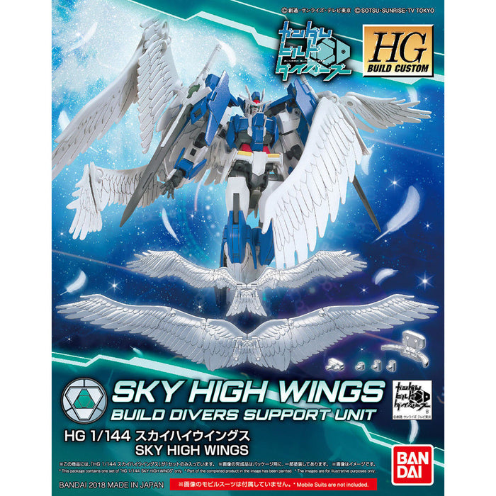 Bandai Hgbc 1/144 Sky High Wings Kit de modèle en plastique Gundam Build Divers