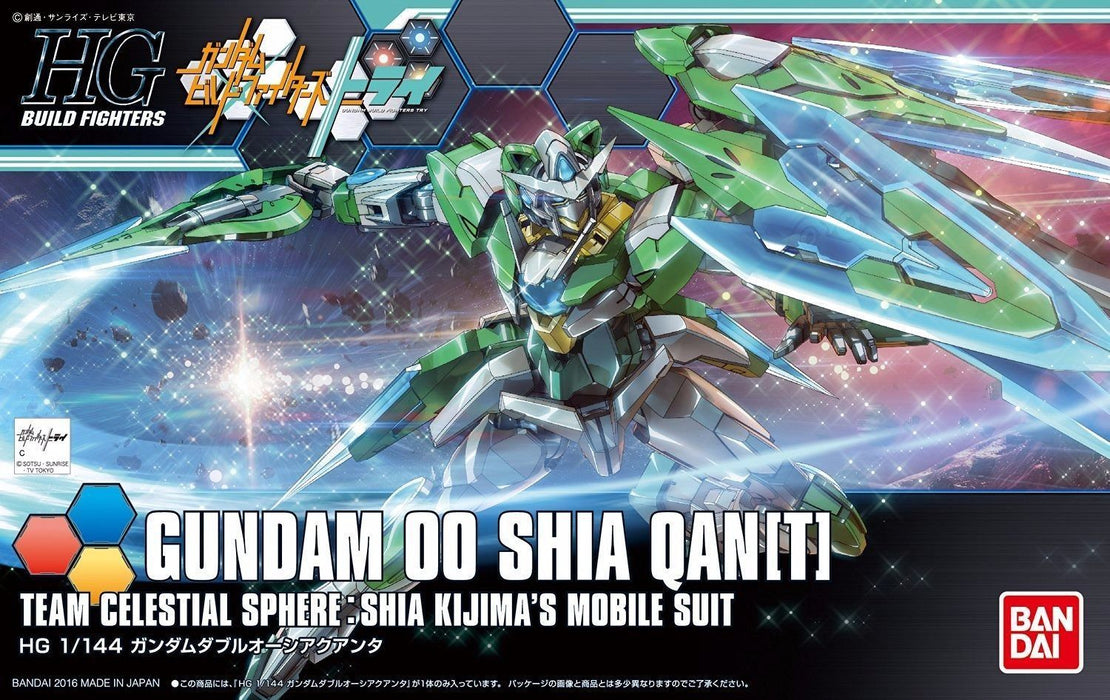 Bandai Hgbf 1/144 00 Kit de modèle Shia Qant Gundam Build Fighters