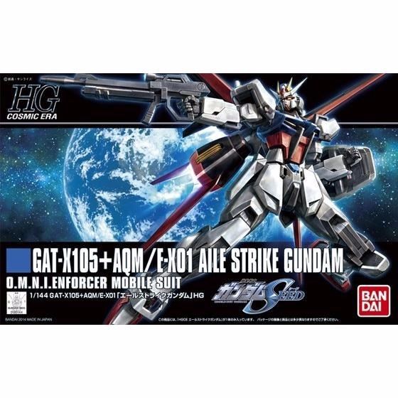 Bandai Hgce 1/144 Gat-x105 Aqm/e-x01 Aile Strike Gundam Modellbausatz Gundam Seed
