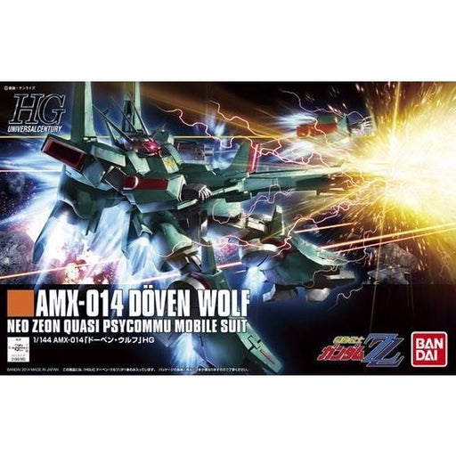 Bandai Hguc 1/144 Amx-014 Doven Wolf Plastic Model Kit Mobile Suit Gundam Zz - Japan Figure