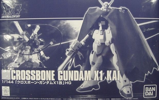 Bandai Hguc 1/144 Crossbone Gundam X1 Kai Plastic Model Kit - Japan Figure
