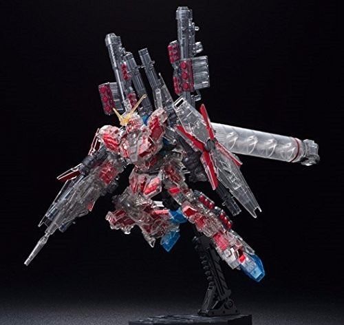 Bandai Hguc 1/144 Full Armor Unicorn Gundam Red Frame Mechanical Clear Model Kit