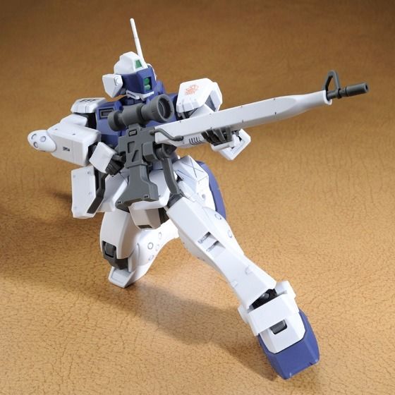 Bandai Hguc 1/144 Gm Sniper Ii White Dingo Team Kit de modèle en plastique personnalisé Japon