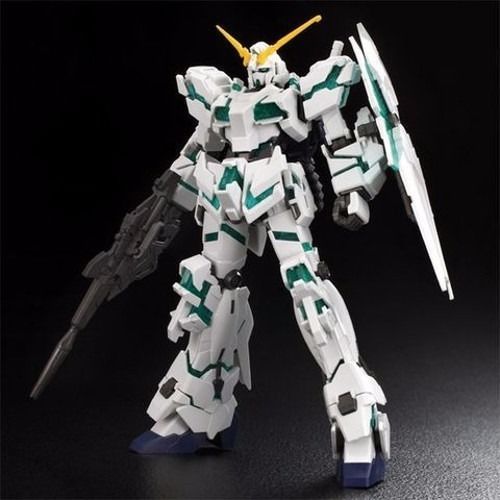Bandai Hguc 1/144 Rx-0 Unicorn Gundam Destroy Mode Green Frame Ver Model Kit