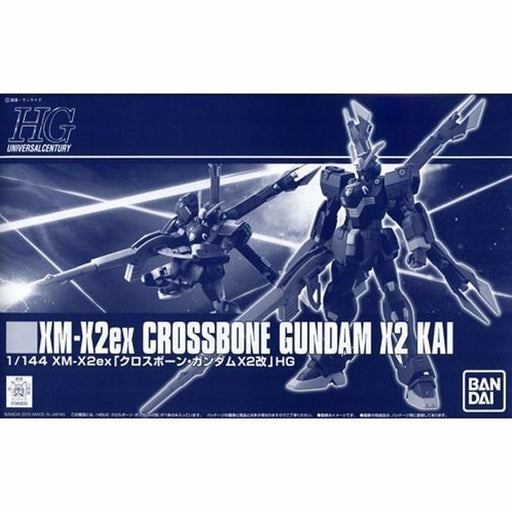 Bandai Hguc 1/144 Xm-x2ex Crossbone Gundam X-2 Kai Plastic Model Kit Japan - Japan Figure