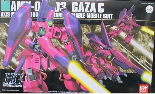Bandai Hguc 1/144 Amx-003 Gaza C Plastic Model Kit Mobile Suit Z Gundam Japan