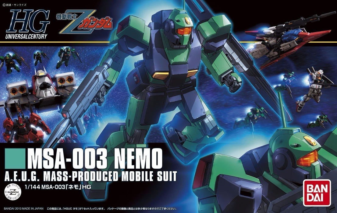 Bandai Hguc 1/144 Msa-003 Nemo Plastikmodellbausatz Mobile Suit Z Gundam