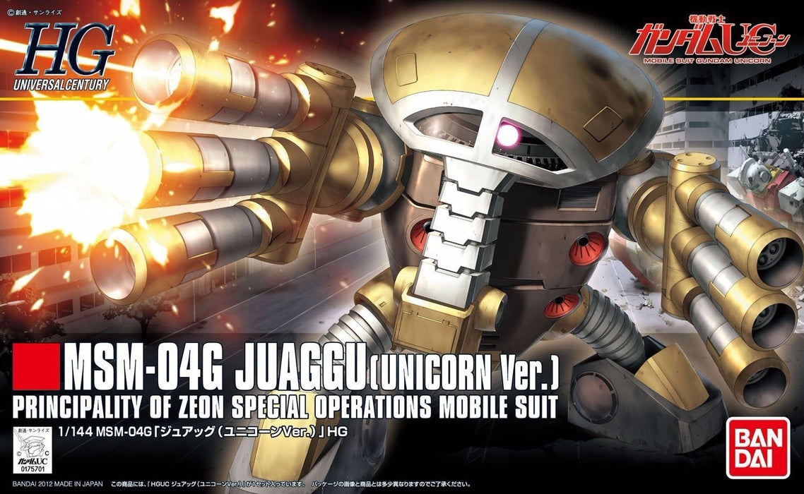 Bandai Hguc 1/144 Msm-04g Juaggu Unicorn Ver Plastikmodellbausatz Gundam Uc Japan