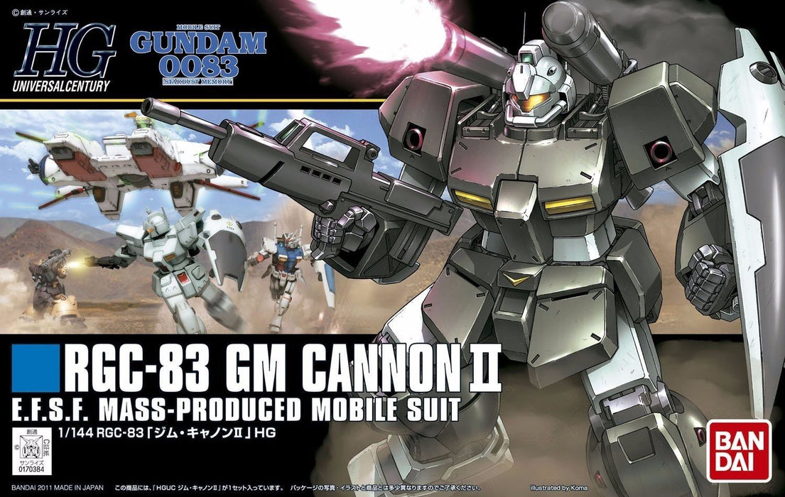 Bandai Hguc 1/144 Rgc-83 Gm Cannon Ii Plastic Model Kit Mobile Suit Gundam 0083