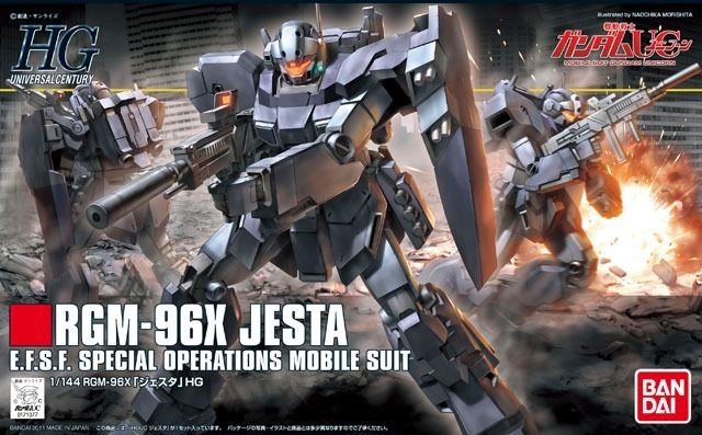 Bandai Hguc 1/144 Rgm-96x Jesta Plastic Model Kit Mobile Suit Gundam Uc Japon