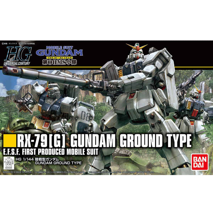 Bandai Hguc 1/144 Rx-79g Gundam Ground Type Renewal Ver Model Kit