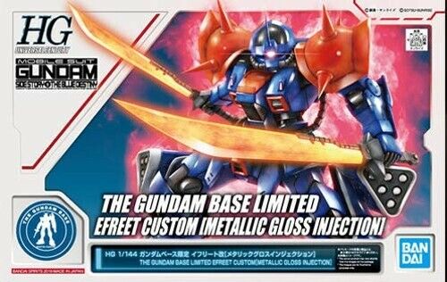 Bandai Hguc 1/144 The Gundam Base Limited Efreet Custom Metallic Gross Injection
