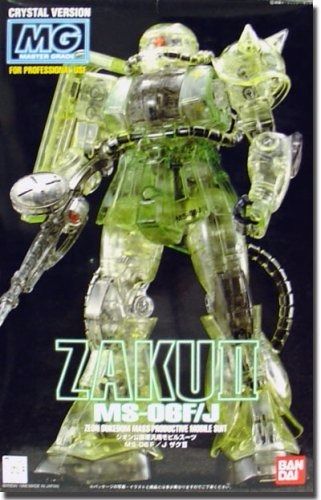 Bandai Mg 1/100 Ms-06f/j Zaku Ii Crystal Ver Plastic Model Kit Gundam Japan - Japan Figure