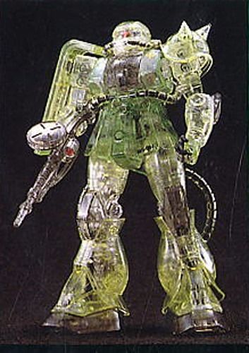 Bandai Mg 1/100 Ms-06f/j Zaku Ii Crystal Ver Plastic Model Kit Gundam Japan