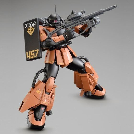 Bandai Mg 1/100 Ms-06r-2 Zaku Ii Gabby Hazard Kit de modèle en plastique personnalisé