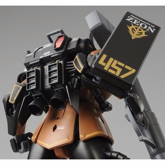 Bandai Mg 1/100 Ms-06r-2 Zaku Ii Gabby Hazard Kit de modèle en plastique personnalisé