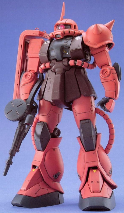 Bandai Mg 1/100 Ms-06s Kit de modèle en plastique personnalisé Zaku Ii Char Gundam