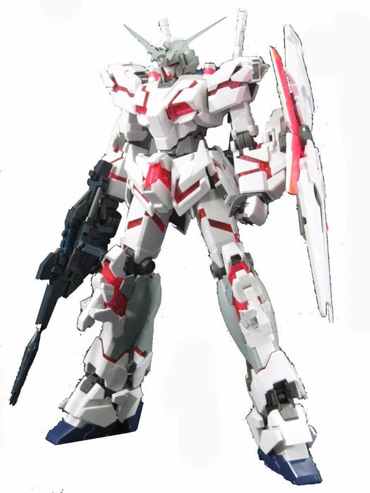 Bandai Mg 1/100 Rx-0 Licorne Gundam Hd Color + Ms Cage Model Kit Gundam Uc