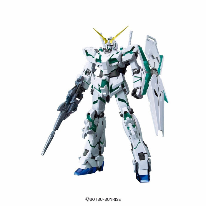 Bandai Mg 1/100 Rx-0 Licorne Gundam Rouge/vert Édition Twin Frame Finition Titane