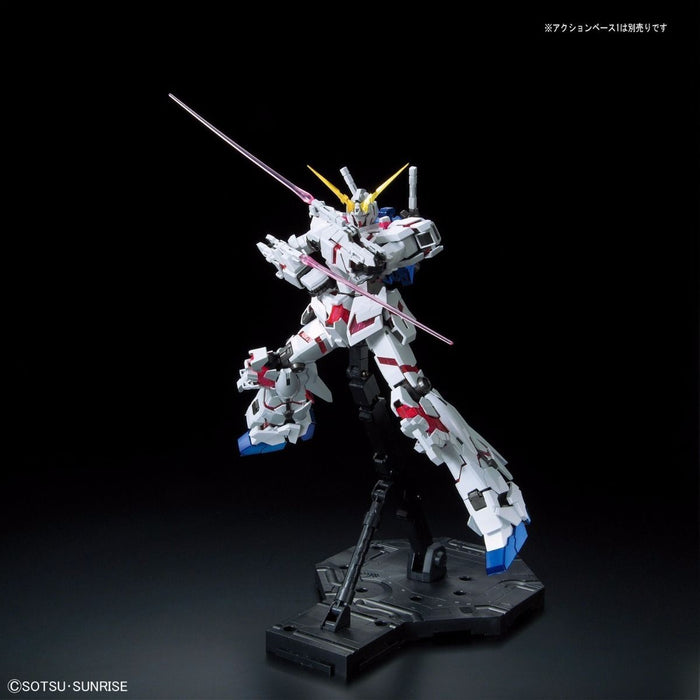 Bandai Mg 1/100 Rx-0 Licorne Gundam Rouge/vert Édition Twin Frame Finition Titane