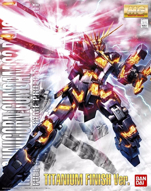 Bandai Mg 1/100 Unicorn Gundam 02 Banshee Titanium Finish Model Kit Gundam Uc - Japan Figure