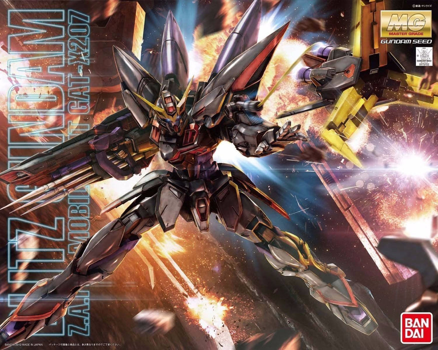 Bandai Mg 1/100 Gat-x207 Blitz Gundam Kit de modèle en plastique Gundam Seed