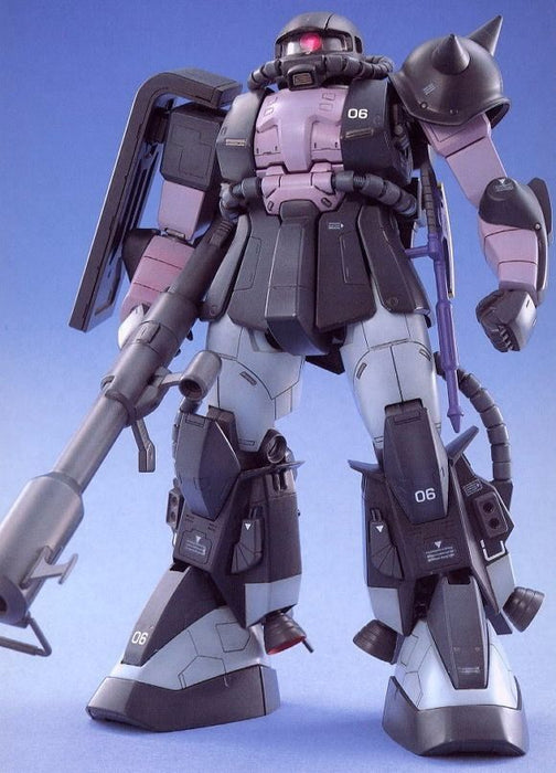 Bandai Mg 1/100 Ms-06r-1a Zaku Ii Black Tri-stars Kit de modèle personnalisé Gundam