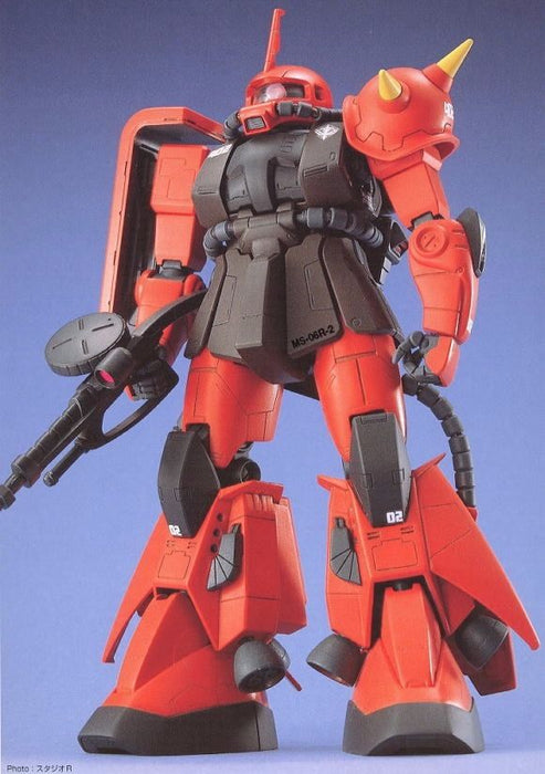 Bandai Mg 1/100 Ms-06r-2 Zaku Ii Johnny Ridden Kit de modèle en plastique personnalisé Gundam