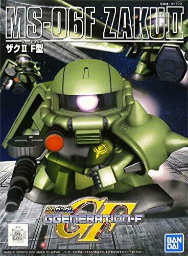 Bandai Ms06-f Zaku Ii Sd Gundam Plastic Model Kit - Japan Figure