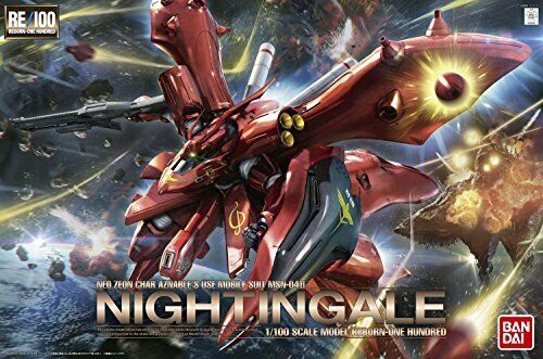 Bandai Msn-04ii Nightingale Re/100 Plastic Model Kit