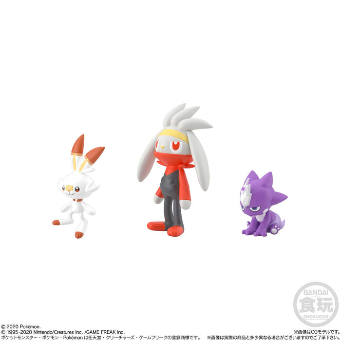 BANDAI CANDY Pokemon Scale World Galar Region Ensemble de figurines