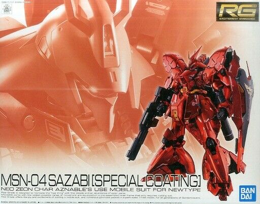 Bandai Rg 1/144 Msn-04 Sazabi Specail Coating Plastic Model Kit Gundam Cca - Japan Figure