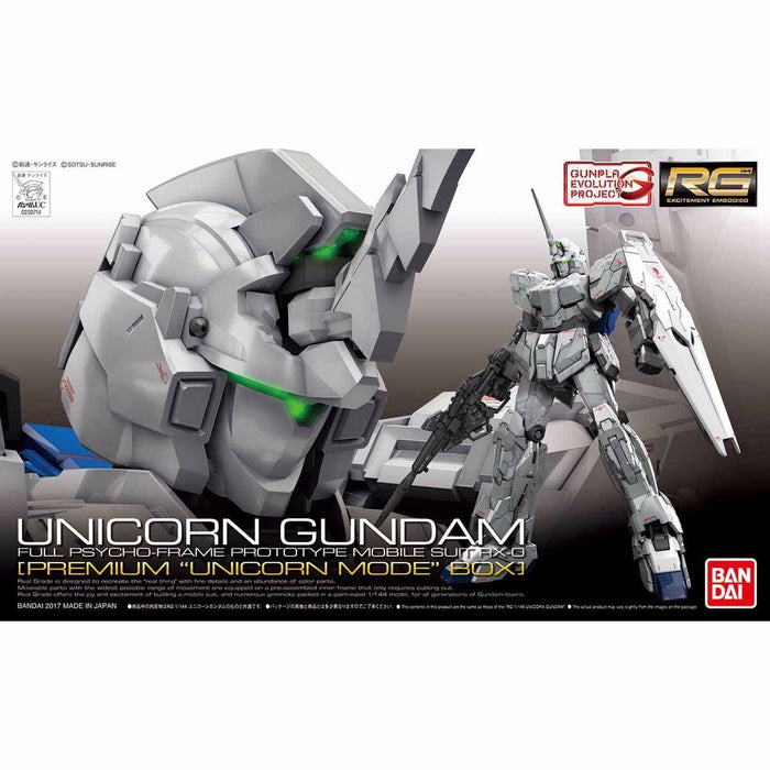 Bandai Rg 1/144 Rx-0 Unicorn Gundam Limited Package Ver Model Kit Gundam Uc - Japan Figure