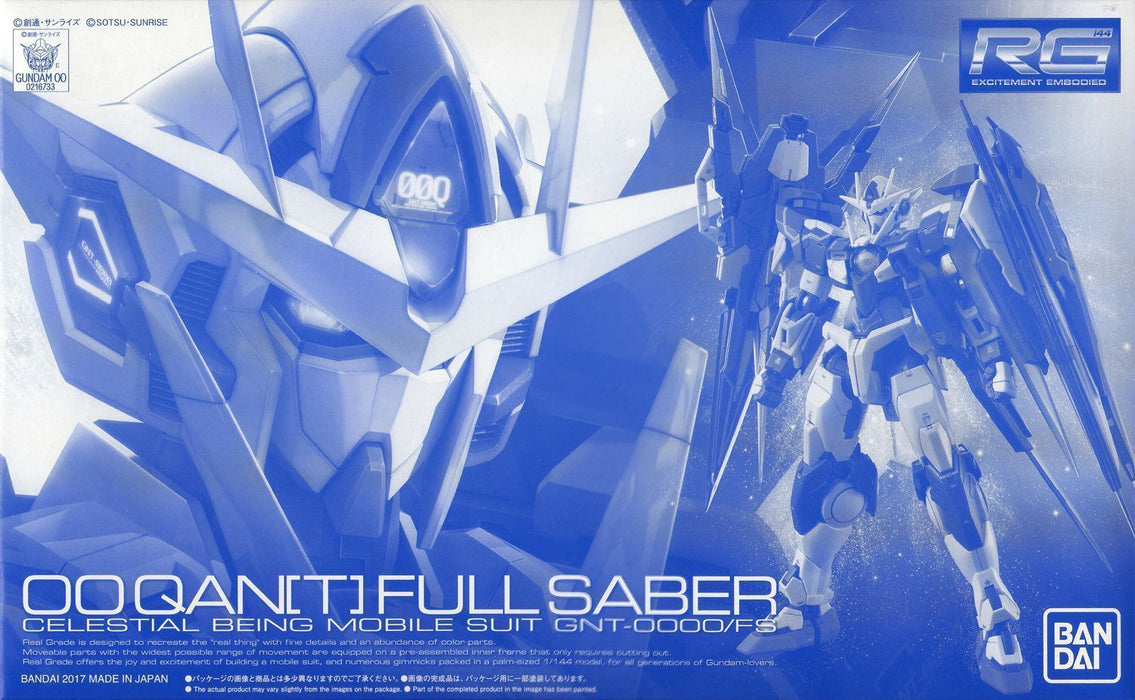 Bandai Rg 1/144 Gnt-0000/fs 00 Qant Kit de modèle complet de sabre Gundam 00 F/s