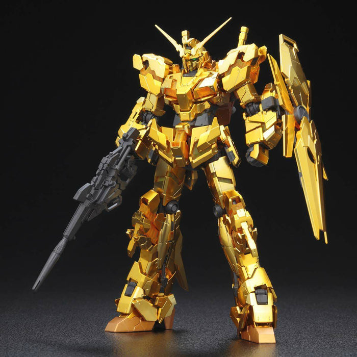 Bandai Rg 1/144 Rx-0 Unicorn Gundam Gold Coating Plastic Model Kit Gundam Uc