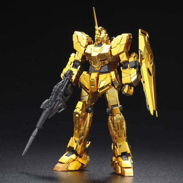 Bandai Rg 1/144 Rx-0 Licorne Gundam Gold Coating Plastic Model Kit Gundam Uc