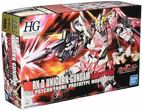Bandai Rx-0 Unicorn Gundam Destroy Mode Hguc 1/144 Gunpla Model Kit - Japan Figure