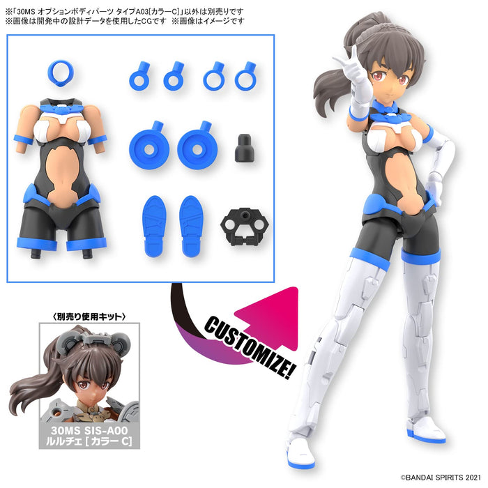 Bandai Spirits Color-Coded A03 Model Kit with 30Ms Optional Body Parts