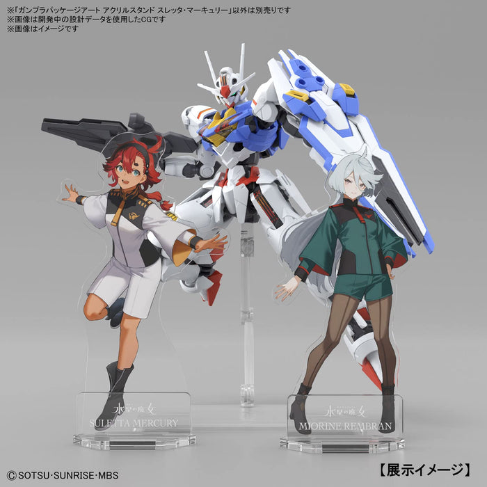 Bandai Spirits Gundam Witch Of Mercury Acrylic Stand Thretta Mercury Gunpla Art
