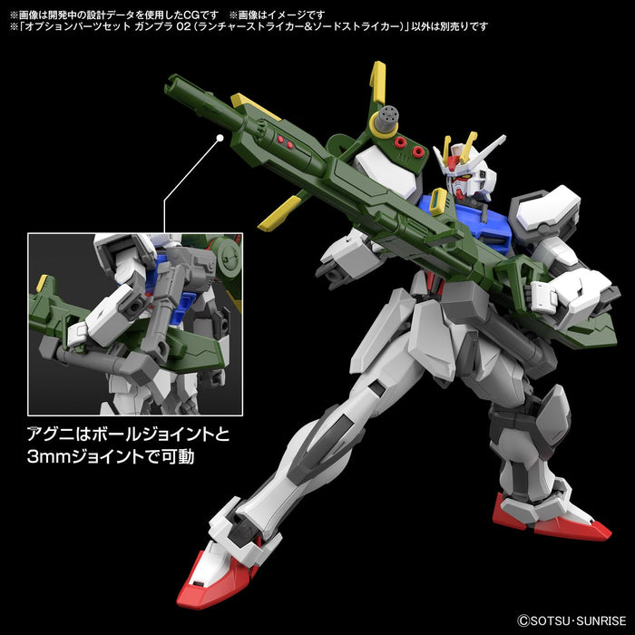 Bandai Spirits Gunpla 02 Option Parts Set with Launcher & Sword Striker