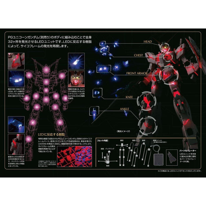 Bandai Spirits PG Unicorn Gundam UC Rx-0 LED Unit - Mobile Suit Model