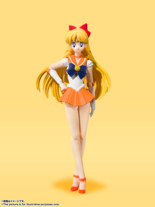 Bandai Spirits Sh Figuarts Sailor Moon Venus AC Revente 140Mm PVC ABS Figure